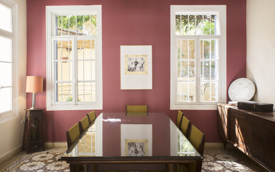 The dining table