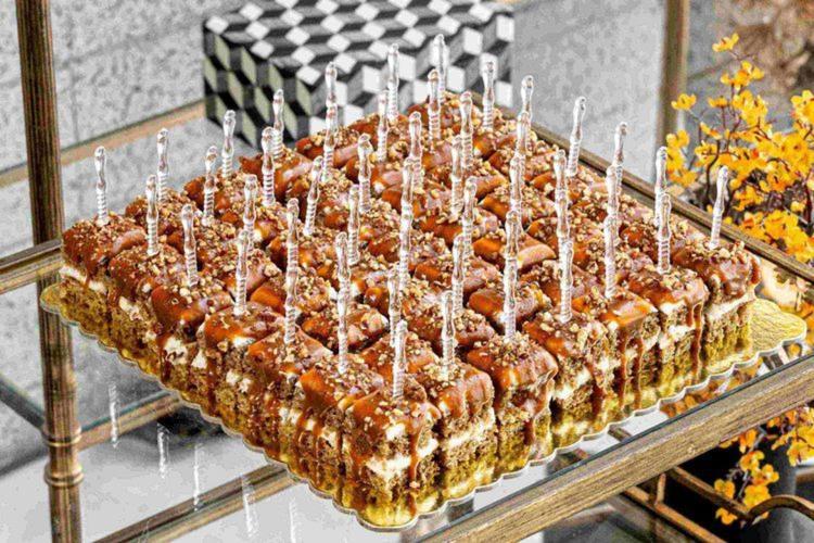 Dates Cake Bites · Tray