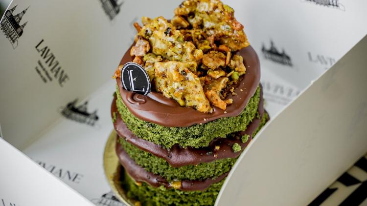 Pistachio Nutella Cake · Small