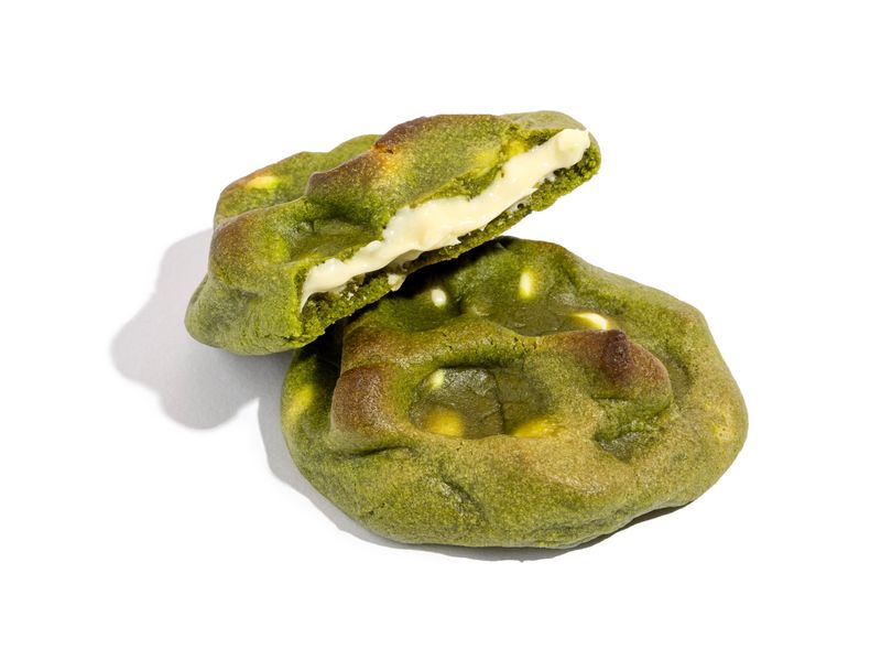 White Chocolate Matcha Cookies