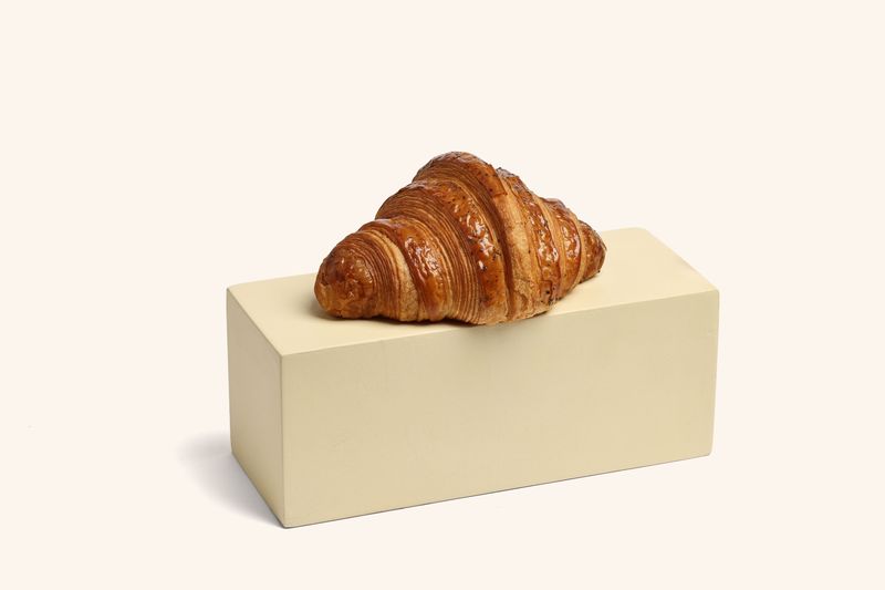Cheese Croissant And Dried Mint